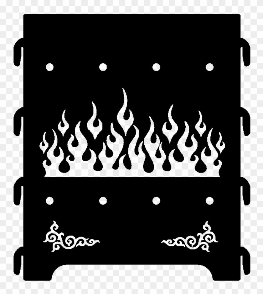 Svg Royalty Free Flat Pack Fire Pit Rrm Wall Art Clipart