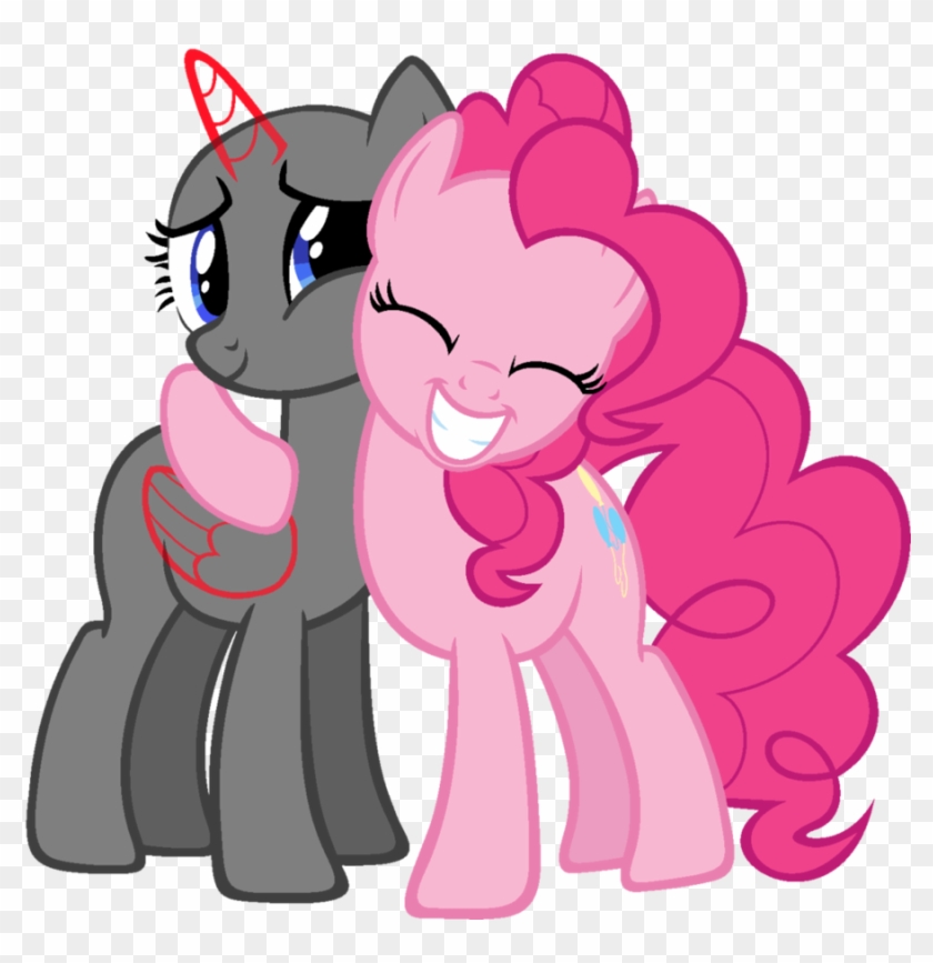 [free Base] Pinkie Hug By Venieatheelf - My Little Pony Pinkie Pie And Rarity Clipart