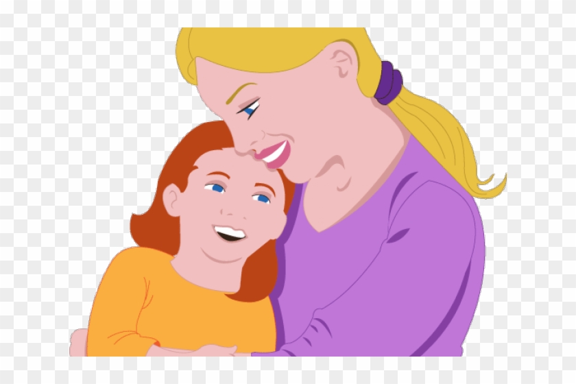 Hug Clipart Transparent - Mother And Daughter Clip Art - Png Download #2305258
