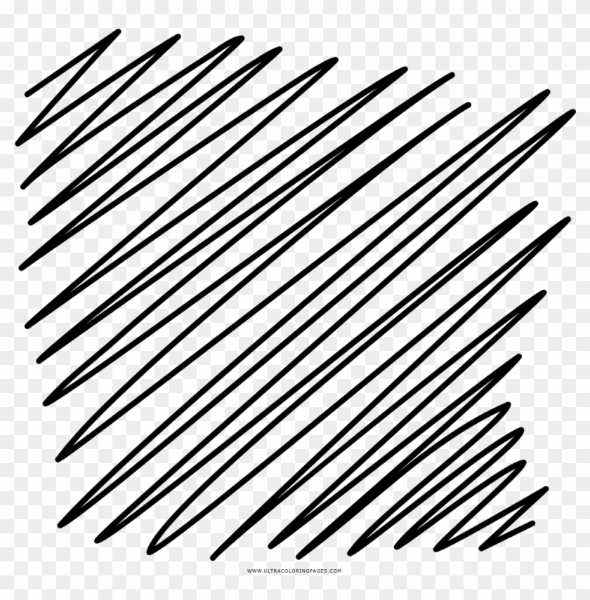 Scribble Coloring Page - Rabisco De Lapis Png Clipart