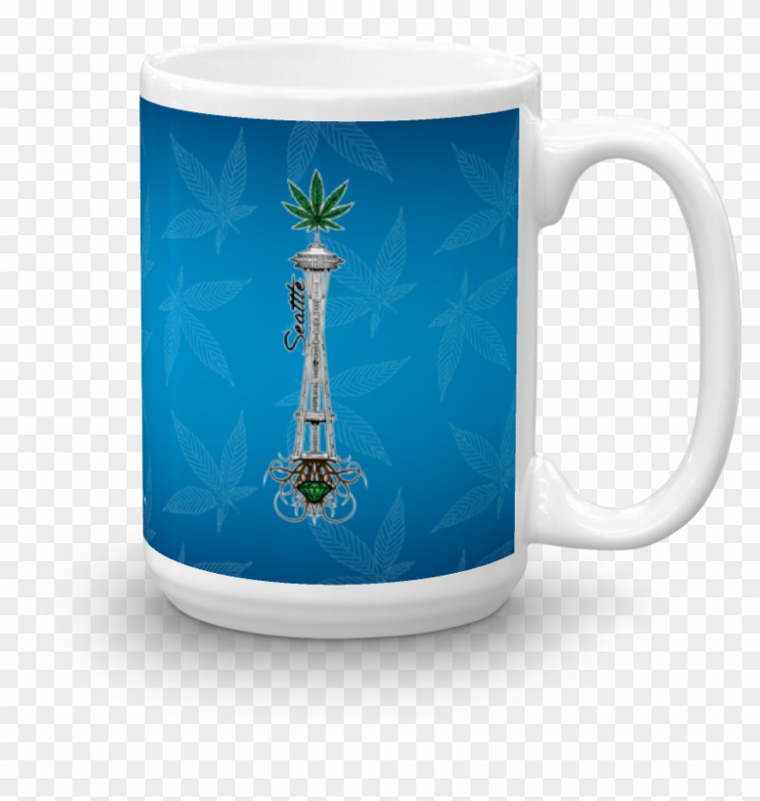 Rooted Space Needle - Coffee Cup Clipart