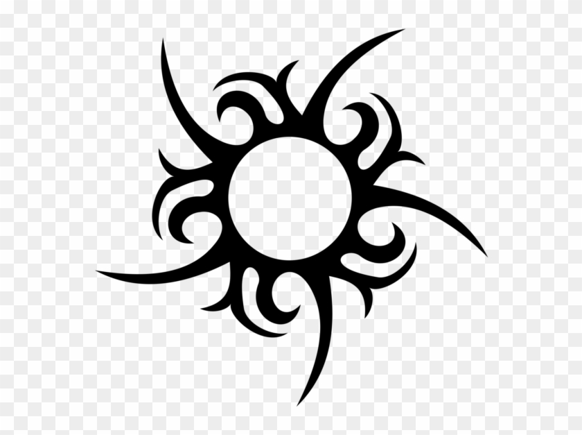 Tribal Sun Tattoo Png Clipart #2305895