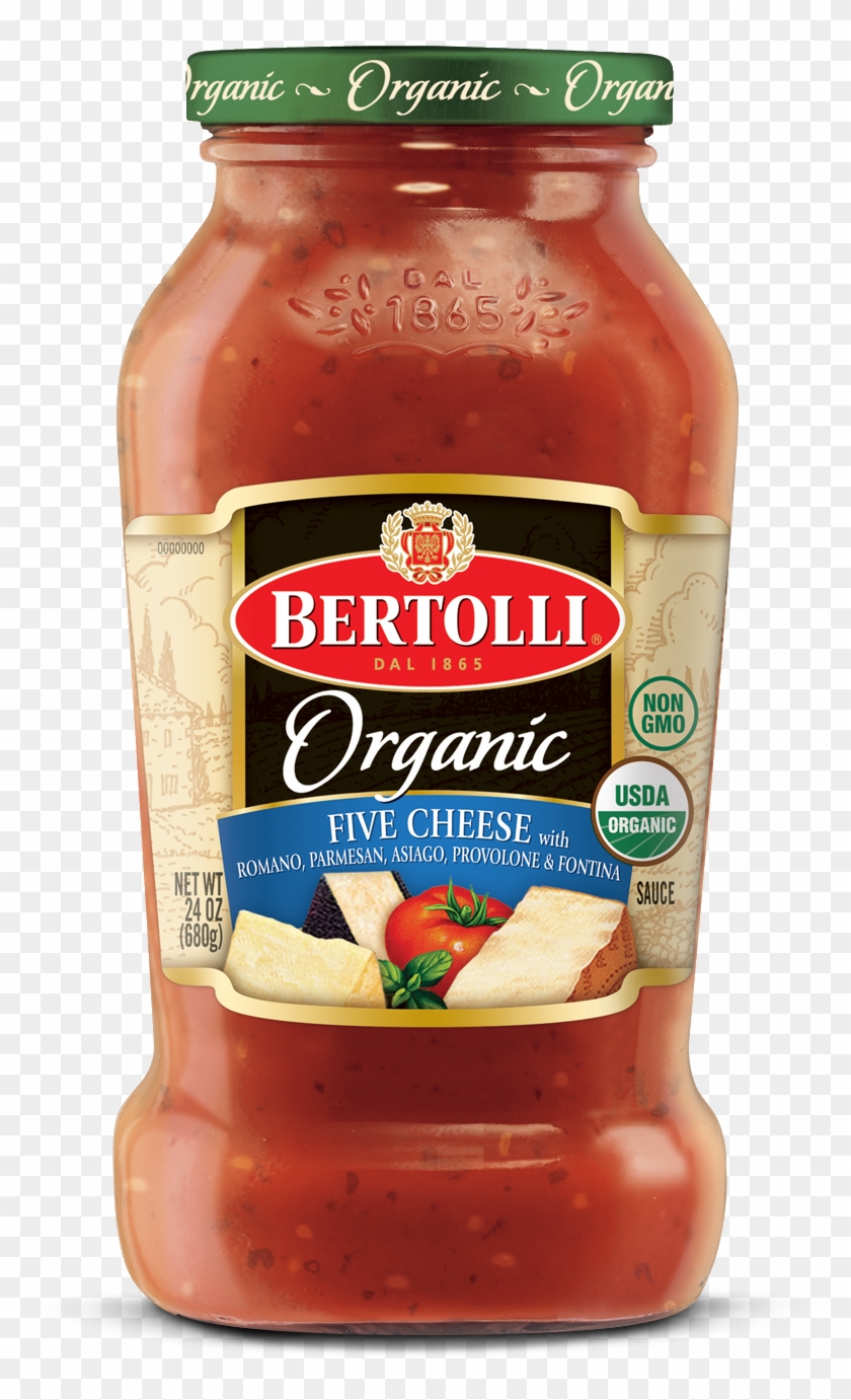 View Product - Bertolli Organic Olive Oil Basil & Garlic Sauce Clipart #2306284