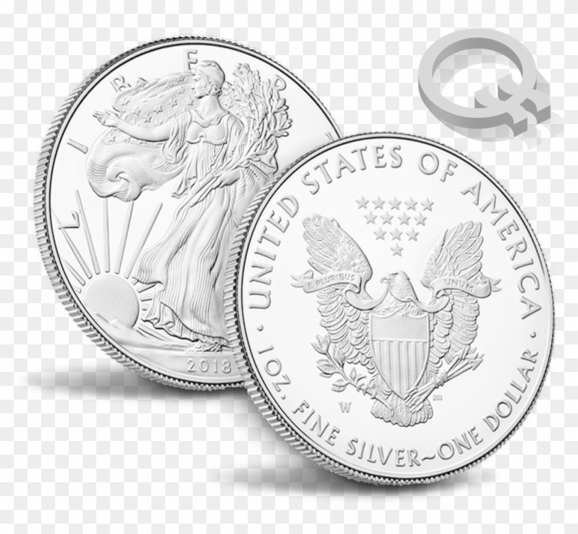 U - S - Silver - Each Quints Token Constitutes Five - Coin Clipart