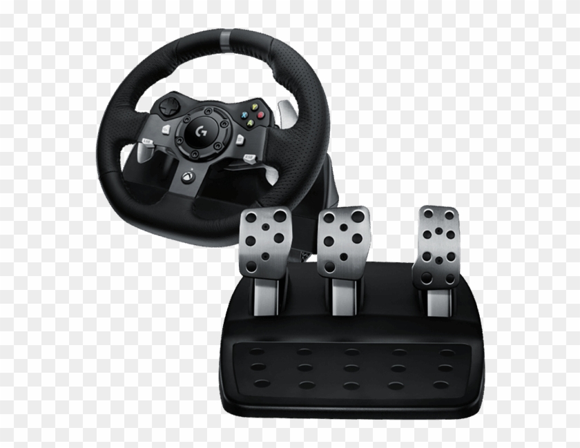Logitech G920 Driving Force Steering Wheel - Logitech Game Steering Wheel Clipart #2306384