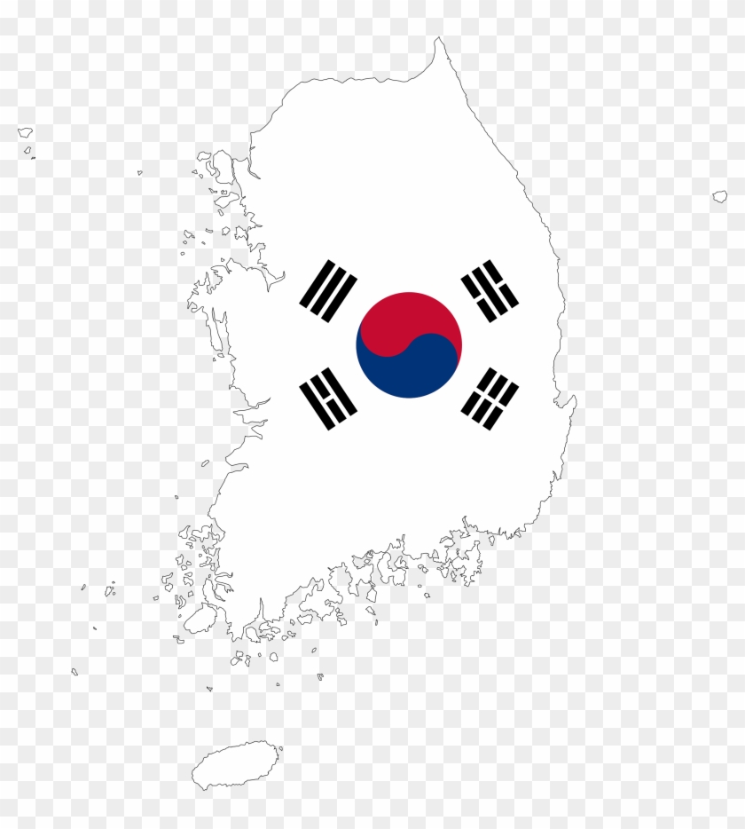 Flag Of South Korea Flag Of North Korea National Flag - South Korea Flag Clipart #2306441