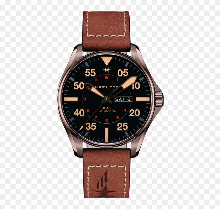 Khaki Aviation Pilot Day Date Auto - Hamilton Khaki Pilot Day Date 38 Clipart