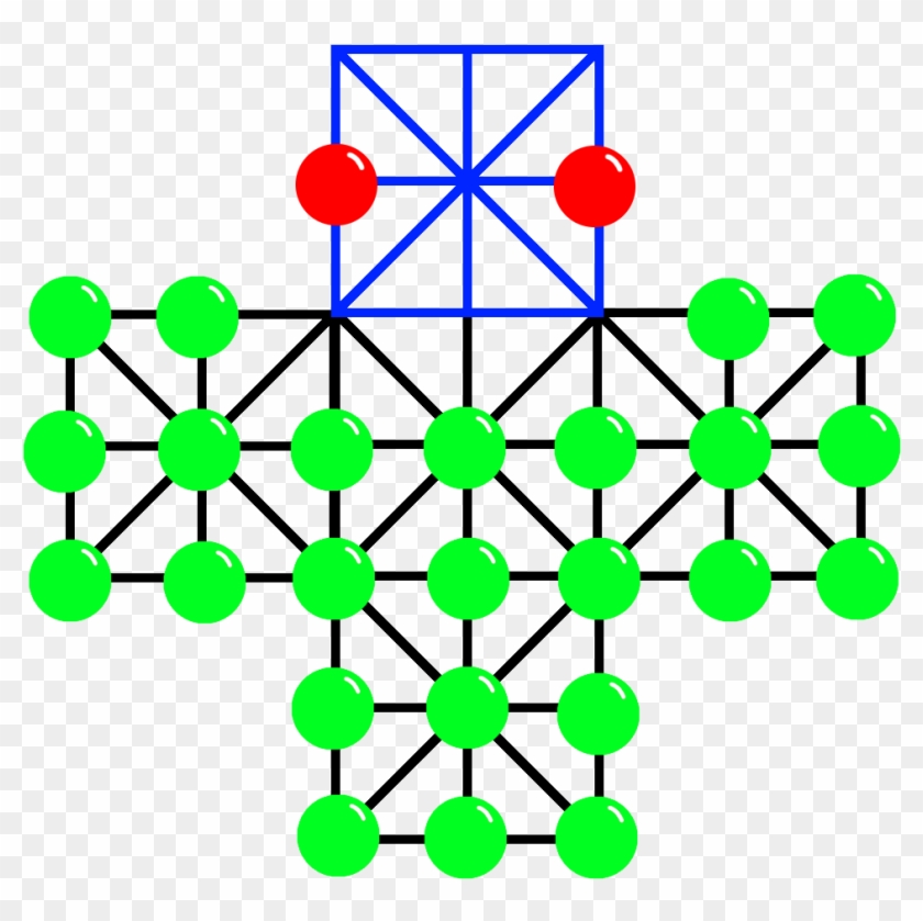 Asalto Board Diagram With Piece Placement - Circle Clipart