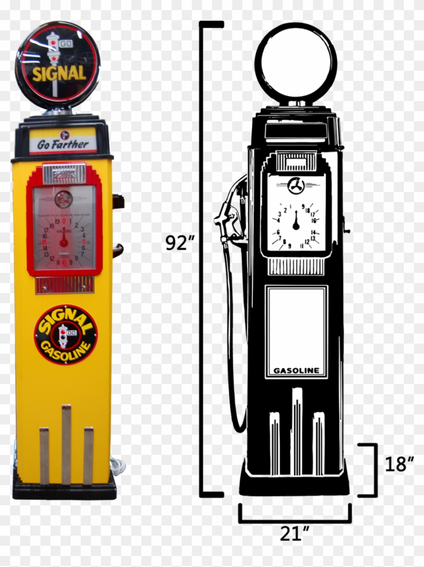 Tokheim 36b Clock Face Pump-yellow & Black Clipart #2307213