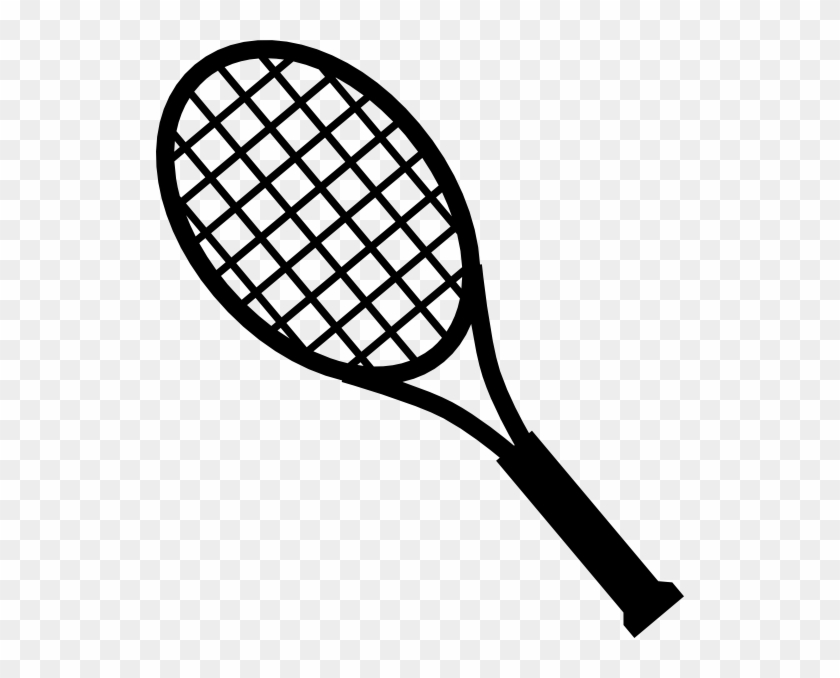 Tennis Racquet - Racket Clipart Black And White - Png Download