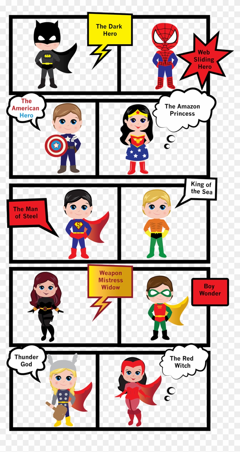 The Characters We Offer Come From Legends, Folklore - Cartoon Clipart