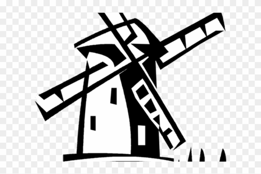 Windmill Clipart Windmill Sketch - Drawings Of Dutch Windmills - Png Download