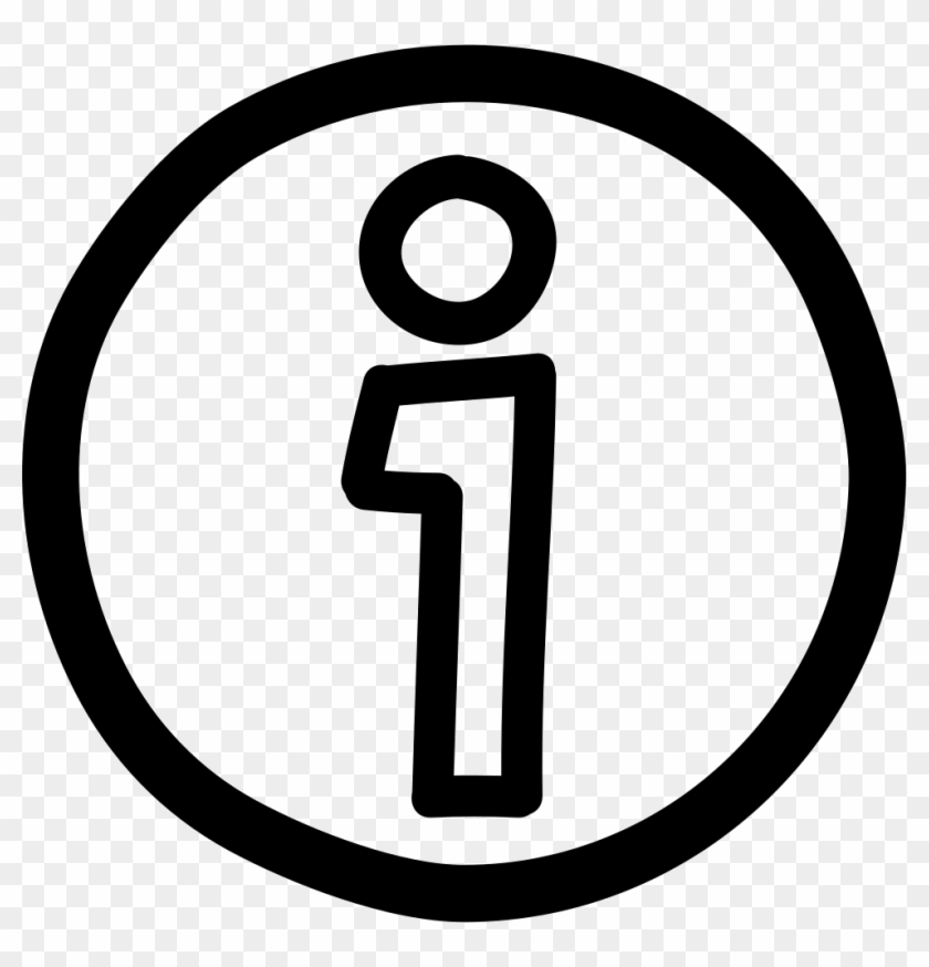 Information Hand Drawn Circular Button Icon Free Download - Money Icon Clipart