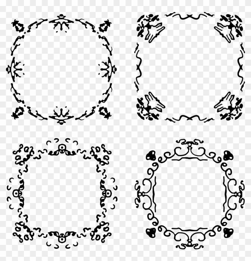 Khung Hình Trắng Đen Clipart