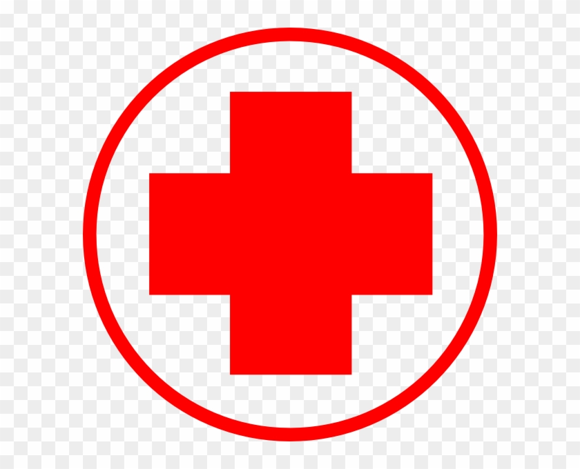 Hospital Red Simple Clip Art At Clker - Png Download