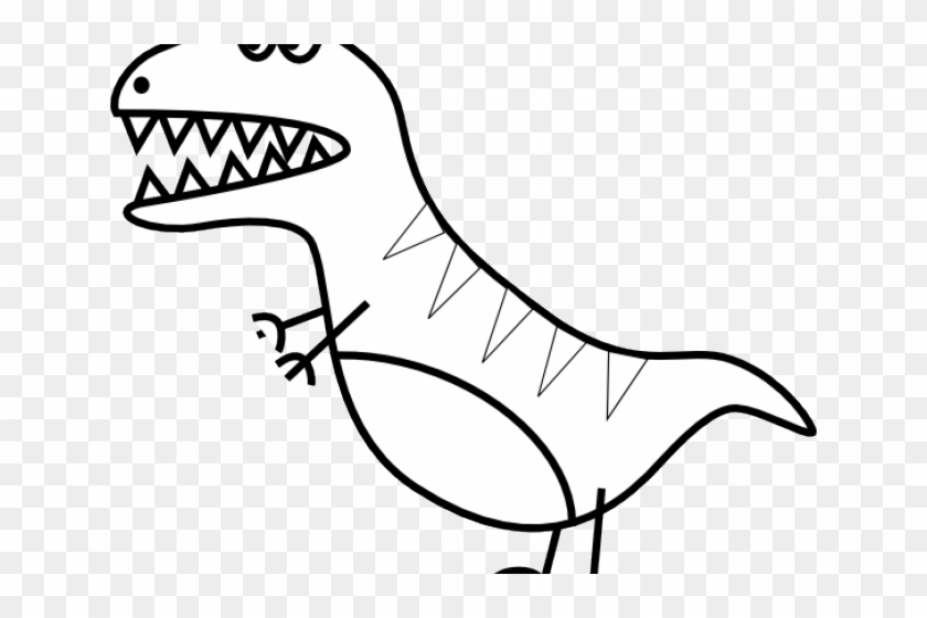 Dinosaur Clipart Easy - T Rex Clip Art - Png Download #2308430