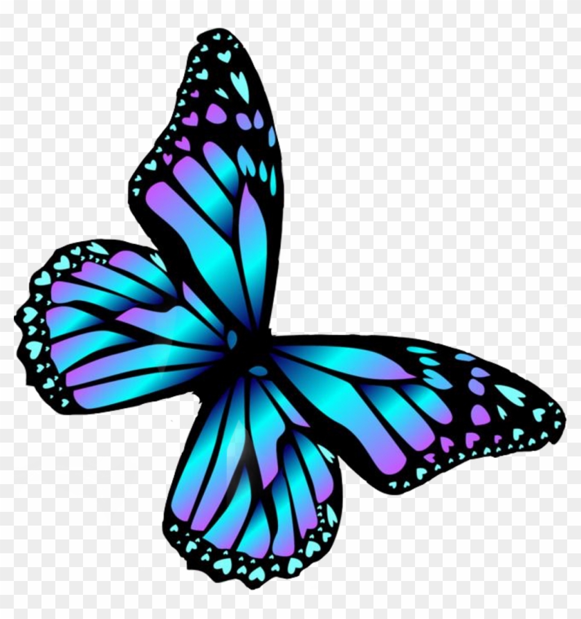 #borboleta #burterfly #árcoíris #arcoiris #arco Iris - Desenho De Uma Borboleta Clipart