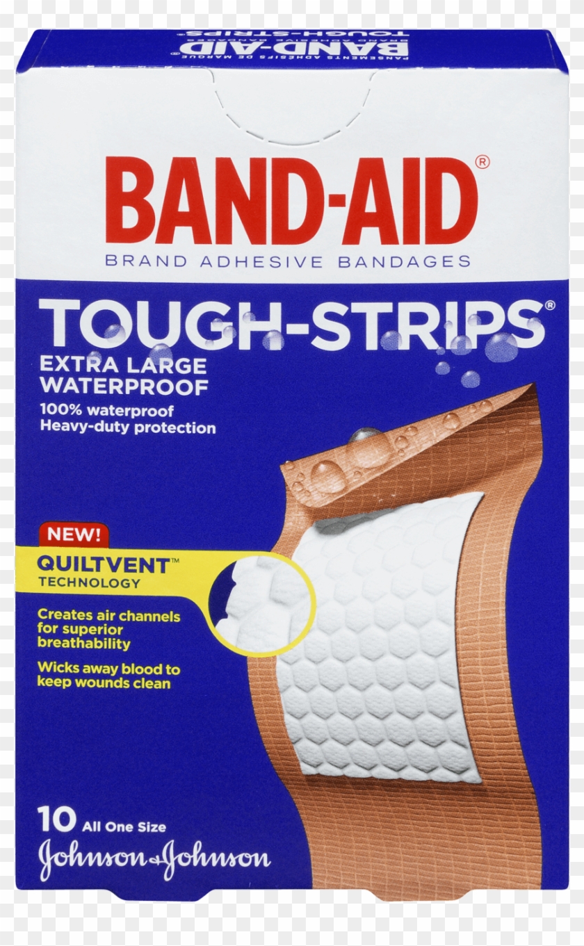 J&j Bandaid Tough Strips Xlge Bx/10 - Band Aid Tough Strips Clipart