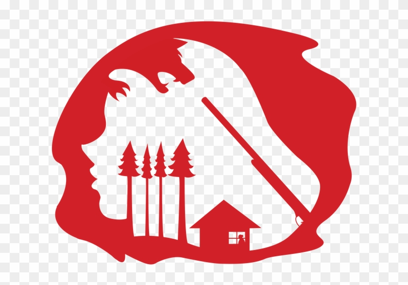 Little Red Riding Hood By Dina Waluyo - Negative Space Red Clipart #2309586