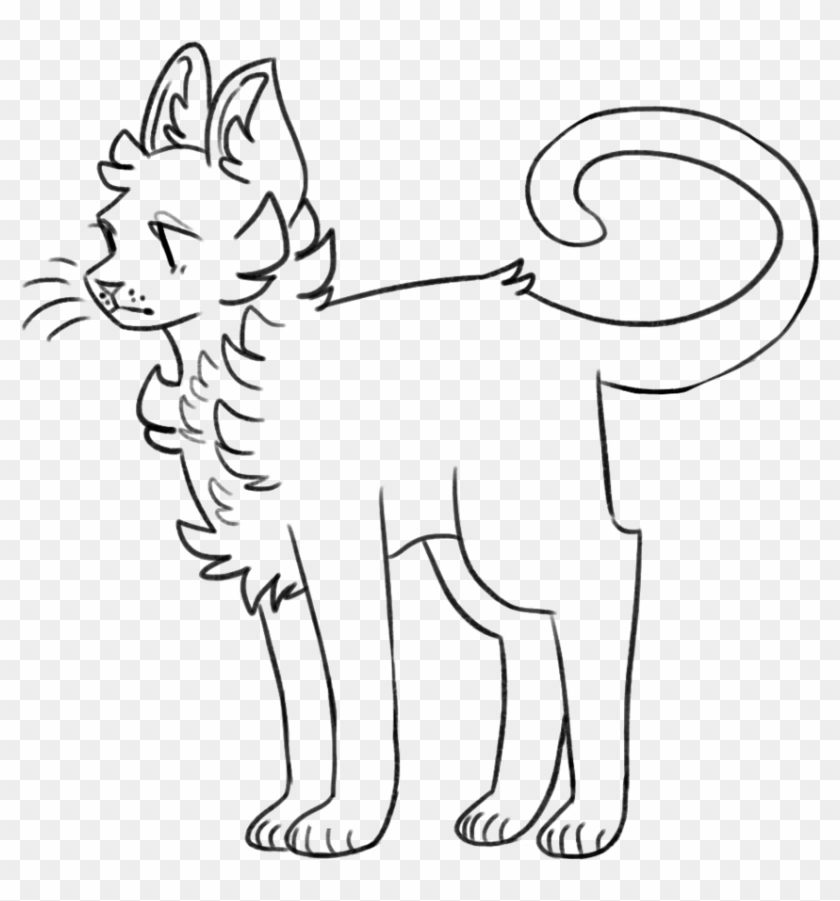 Drawing Cat Base - F2u Cat Base Clipart #2309854