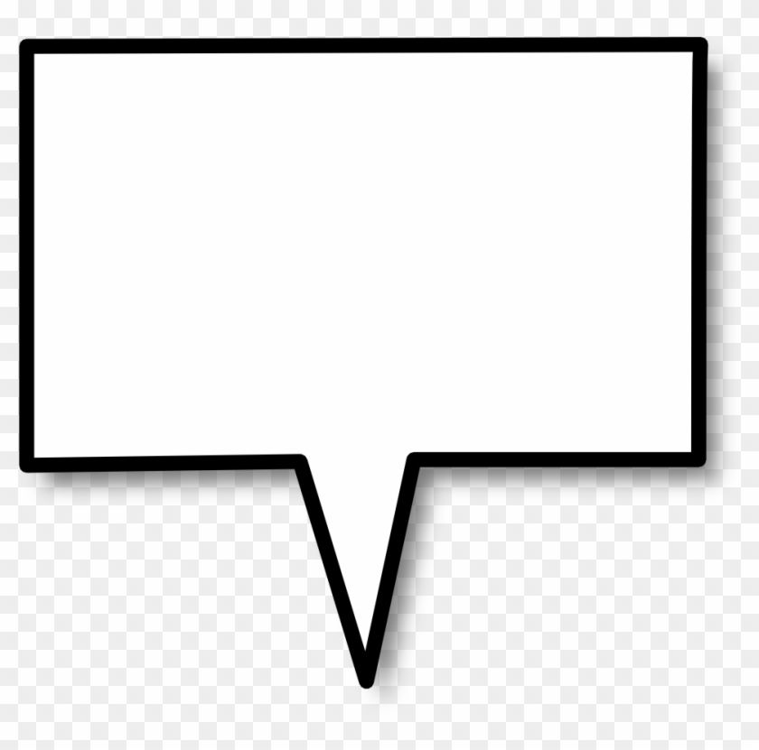 Download Square Speech Bubble Clipart Speech Balloon - Message Box Shape Png Transparent Png