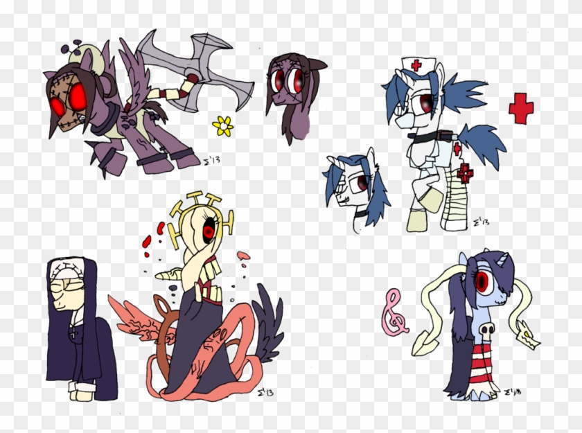 Sigmatheartist, Double , Leviathan, Nun, Nurse, Painwheel, Clipart