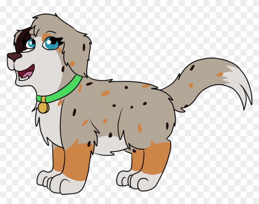 Comm Australian Shepherd, Golden Retriever Mix By Raindroplily - Cartoon Clipart #2311191