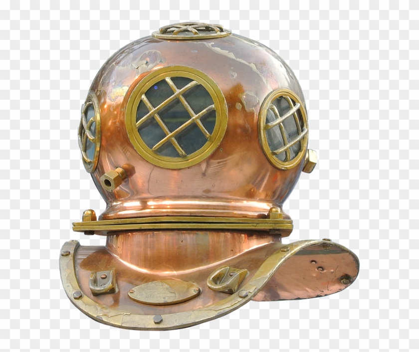 Divers, Helm, Divers Helmet, Diving, Old, Underwater - Underwater Helmet Clipart #2311271