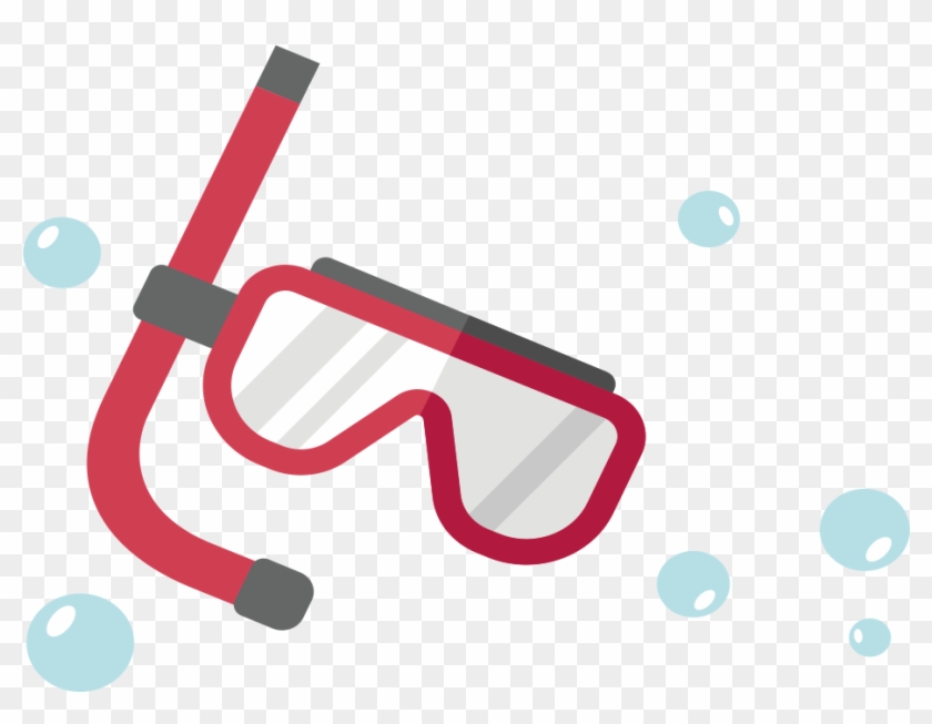 Underwater Sunglasses Illustration Euclidean Vector - Mascara De Buceo Dibujo Clipart #2311325