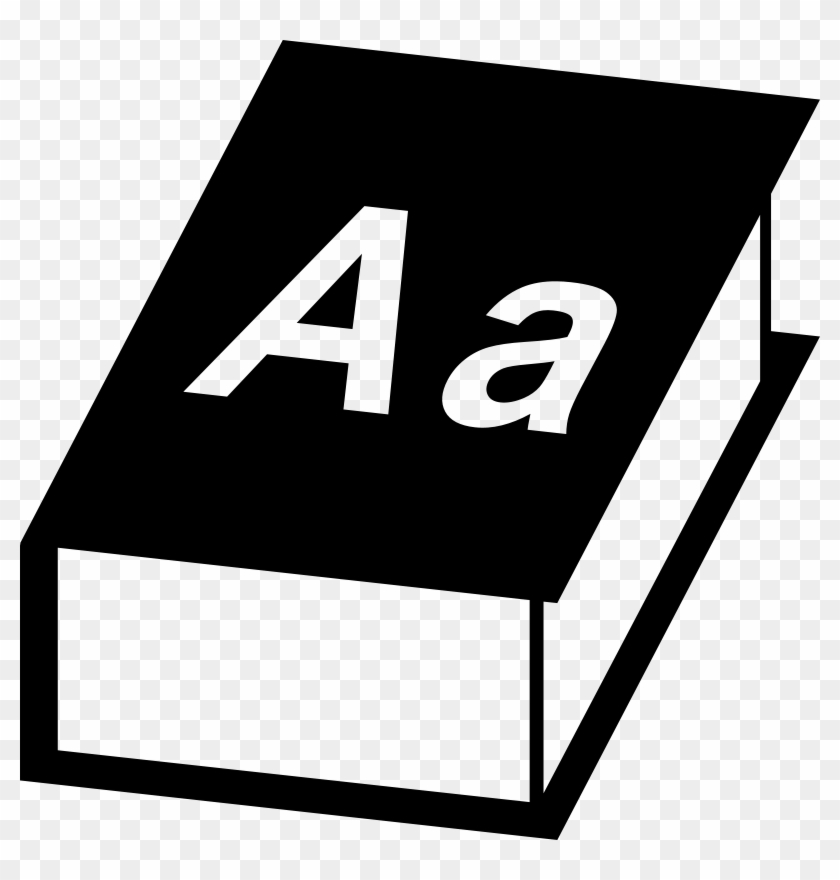 Book Address Bookmark Notebook Dictionary Svg Png Icon - Dictionary Black And White Clipart