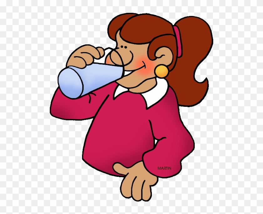 United States Clip Art By Phillip Martin - Drinking Water Clipart Gif - Png Download