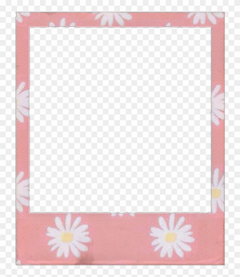 #ftestickers #frame #polaroid #flowers #pink - Polaroid Flores Frame Clipart
