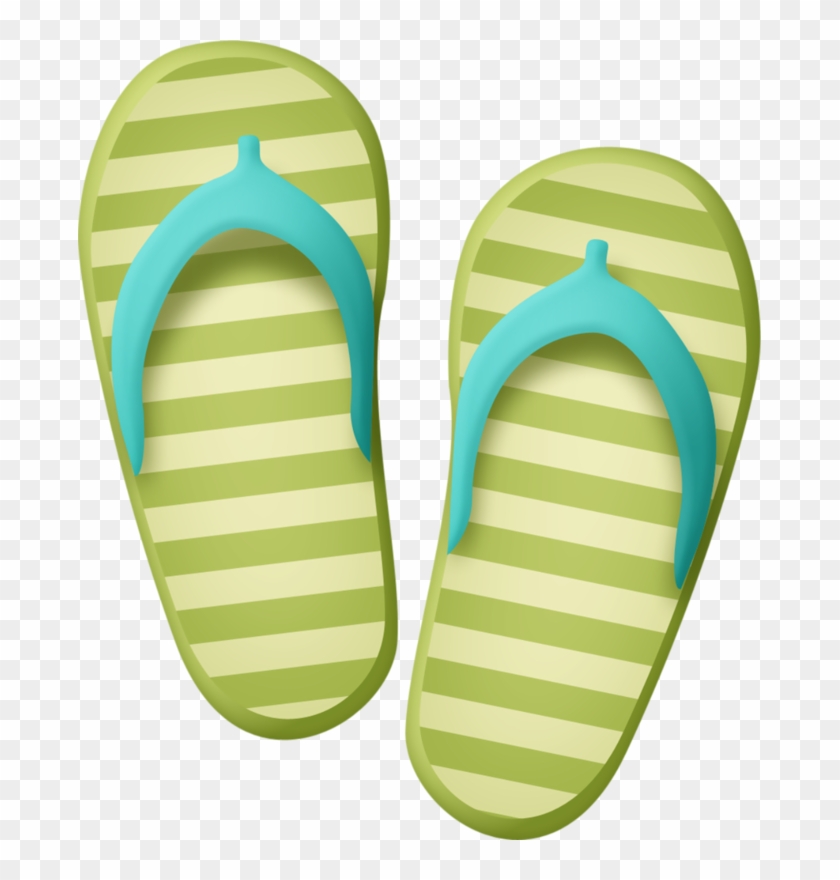 Flipflops - Clothes For Sunny Days Clipart - Png Download