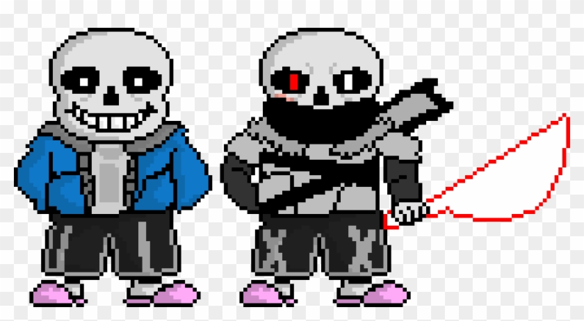 Undertale & Underverse / Cross Sans - Undertale Sans Pixel Art Clipart