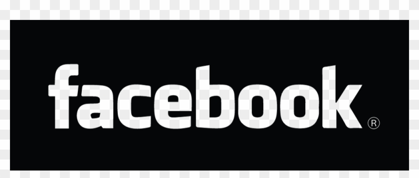 Facebook Logo Black White - Facebook Text Logo White Clipart #2313320