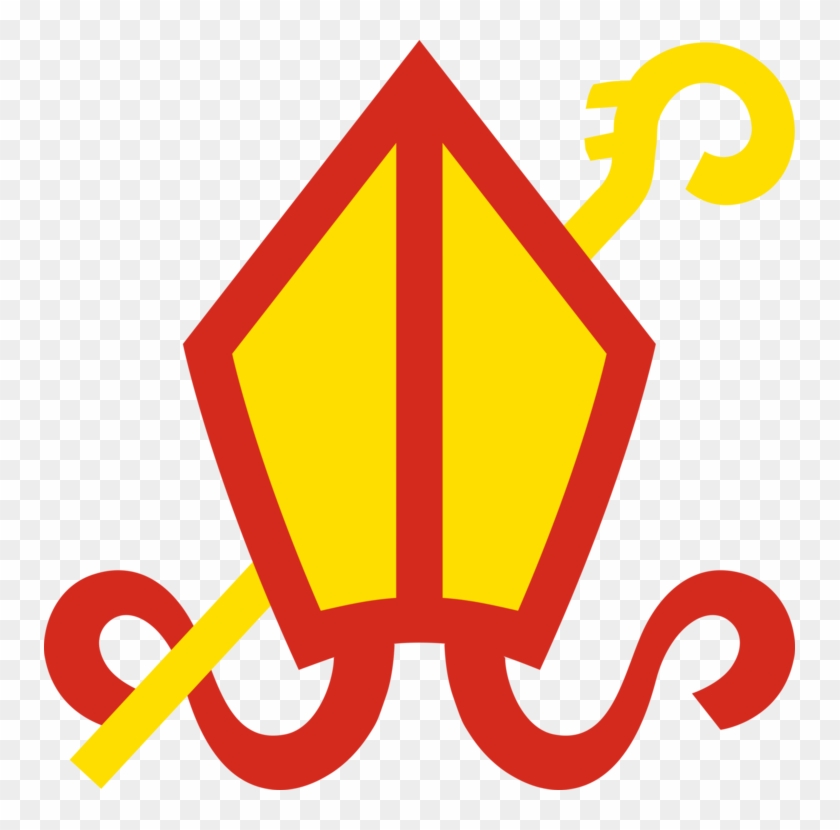 Mitre Bishop Of Crediton Pope Crosier - Bishop Mitre Clipart - Png Download