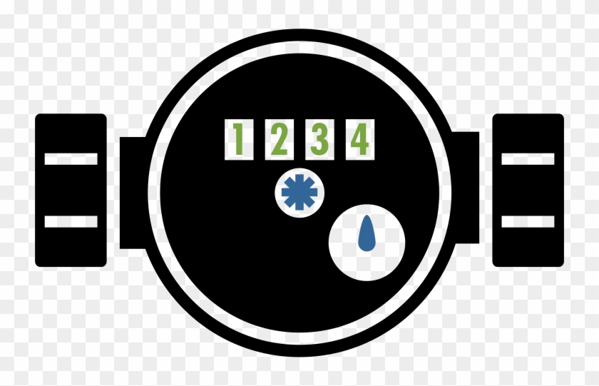 Water Meter Icon - Circle Clipart #2313789