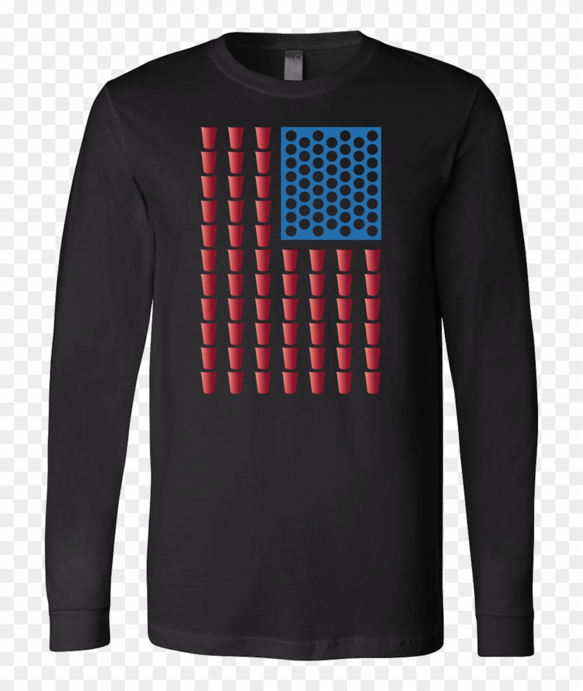 Usa Beer Pong Champ Long Sleeve T Shirt Clipart