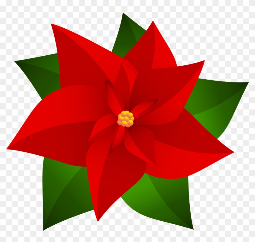 Svg Clipart Poinsettia - Png Download #2314788