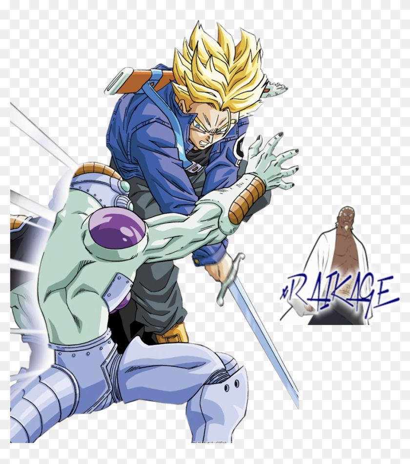 Download Trunks & Frieza Render Photo Trunks Cutting Frieza In Half