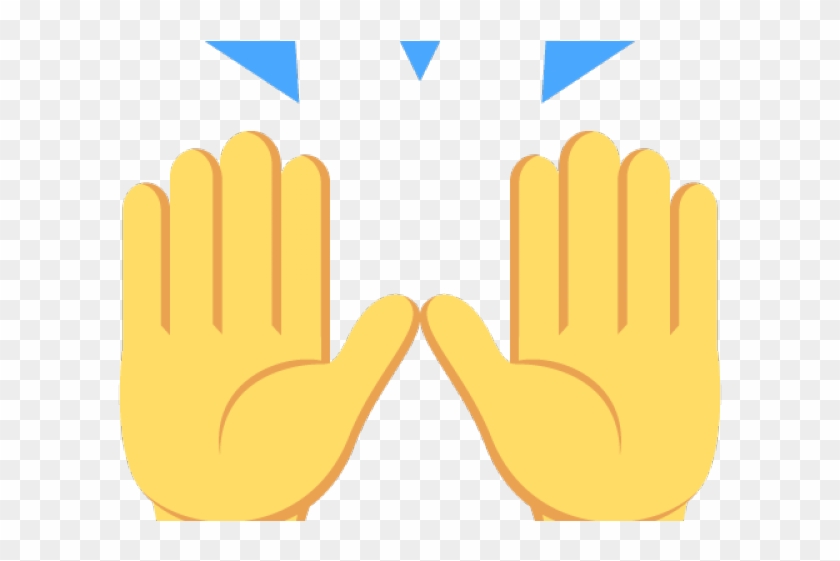 Hand Emoji Clipart Amen - Raised Hands Emoji Transparent - Png Download