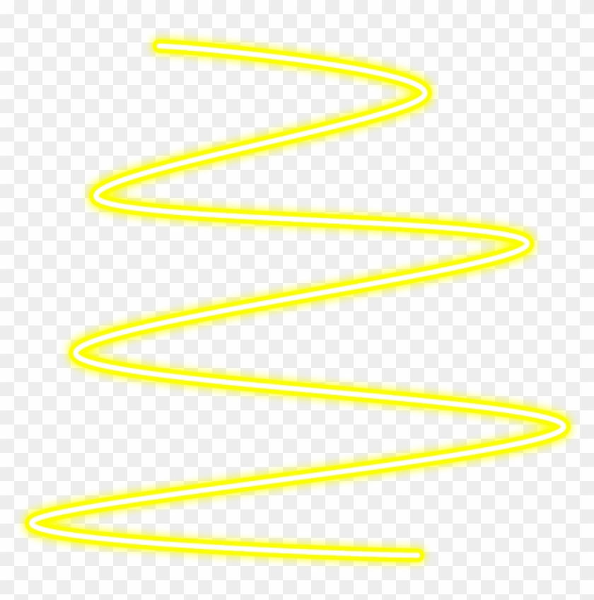 #neon #glow #spiral #yellow #line #lines #freetoedit - Neon Clipart #2315143