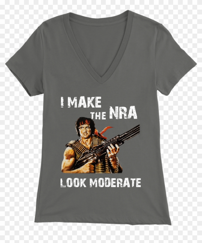'i Make The Nra Look Moderate' Rambo T-shirt, Libertarian - T-shirt Clipart