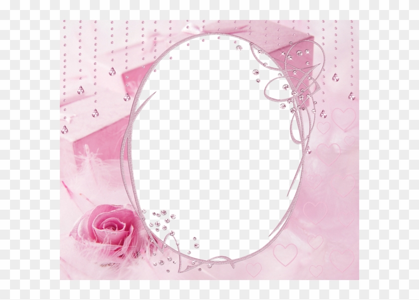 0, - Pink Transparent Oval Frames Clipart