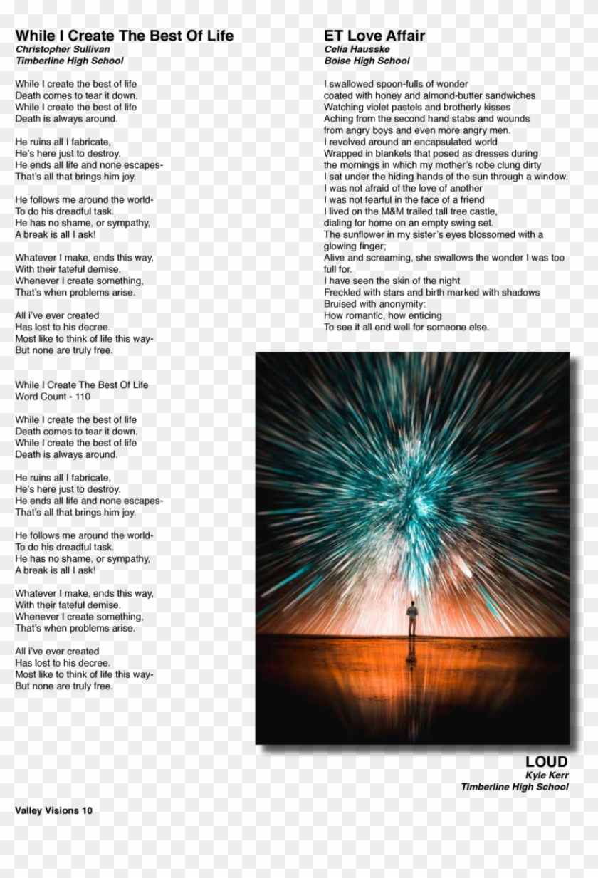 While I Create The Best Of Life Et Love Affair Goodbye - Fireworks Clipart