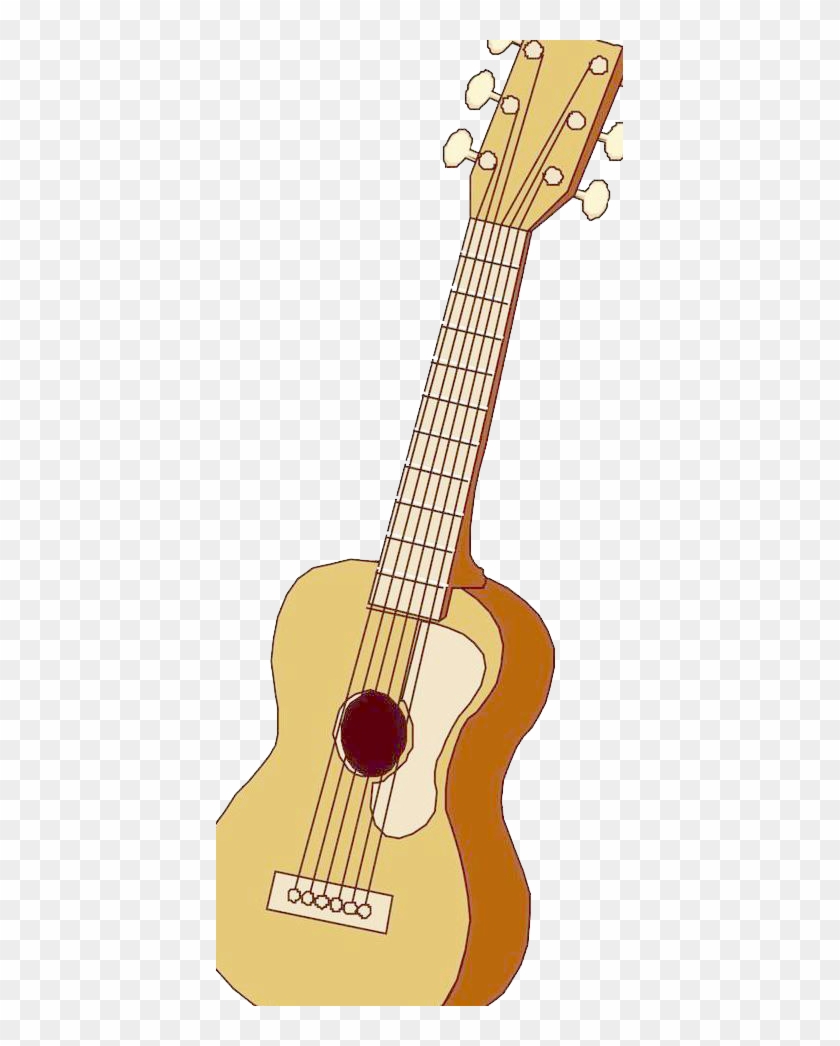 Tiple Ukulele Acoustic Guitar Cartoon Cuatro - Bass Guitar Clipart