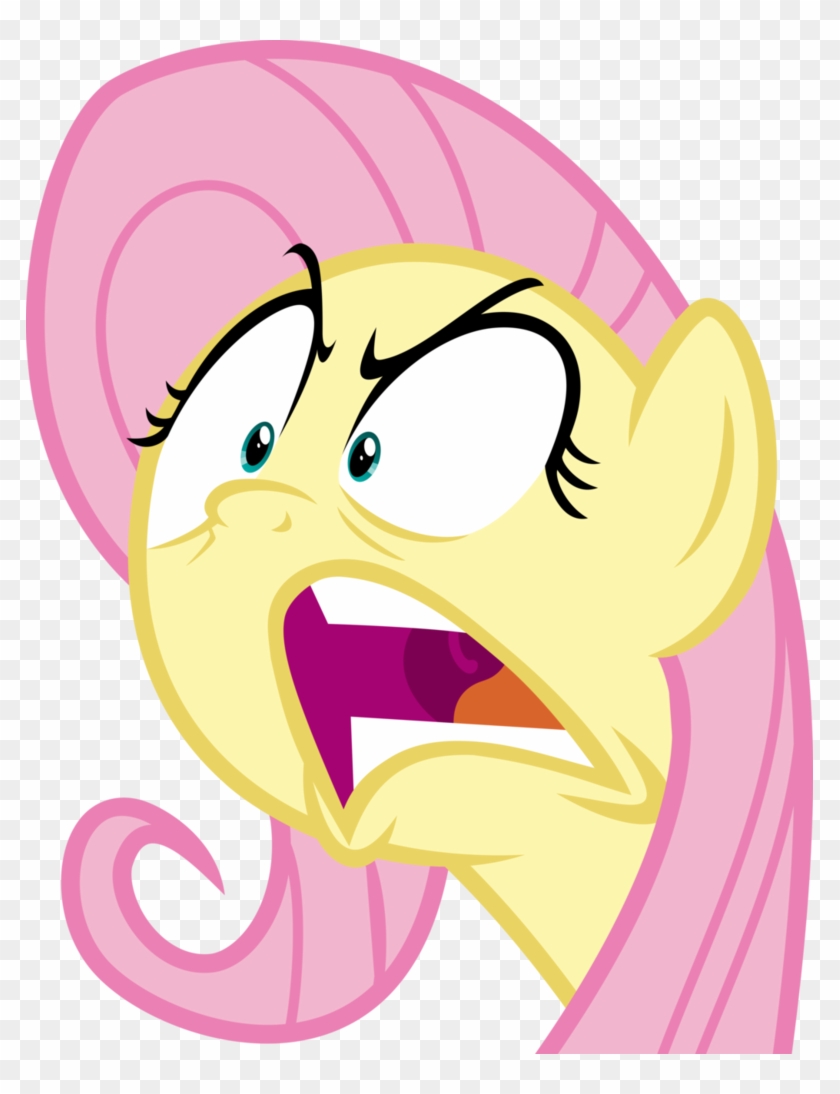 Angry, Artist Needed, Buckball Season, Female, Fluttershy, - Mlp Fluttershy Angry Vector Clipart #2315446