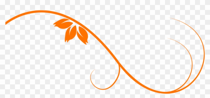 1024 X 768 5 0 - Orange Floral Pattern Png Clipart