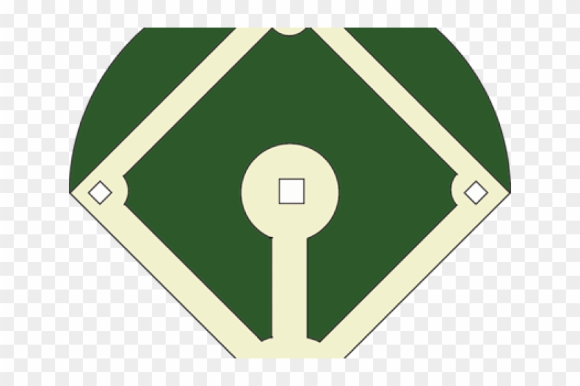 Diamonds Clipart Baseball Field - Baseball Diamond Template - Png Download