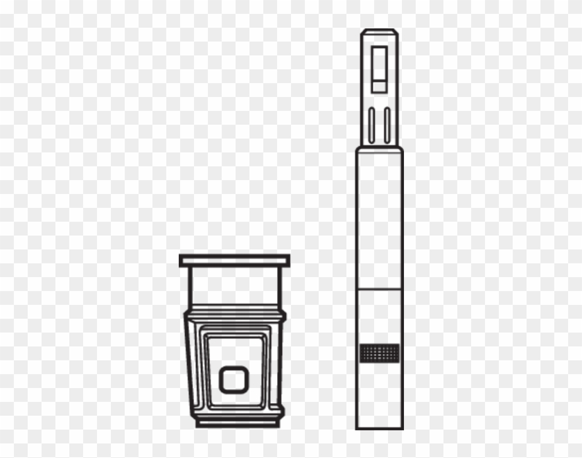 Valve Packing Cylinder & Piston - Technical Drawing Clipart #2315869